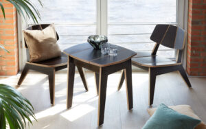 specht Lounge Möbel SP9 - Chair & Table - Japandi-Stil